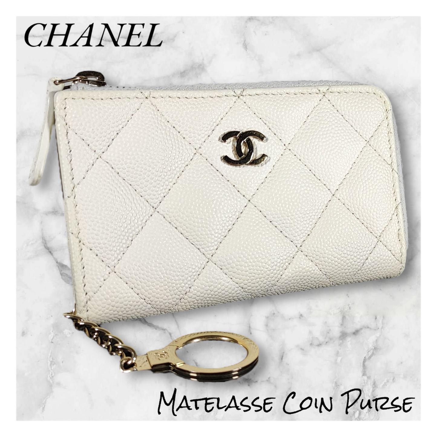 CHANEL マトラッセ キャビアスキン コインケース