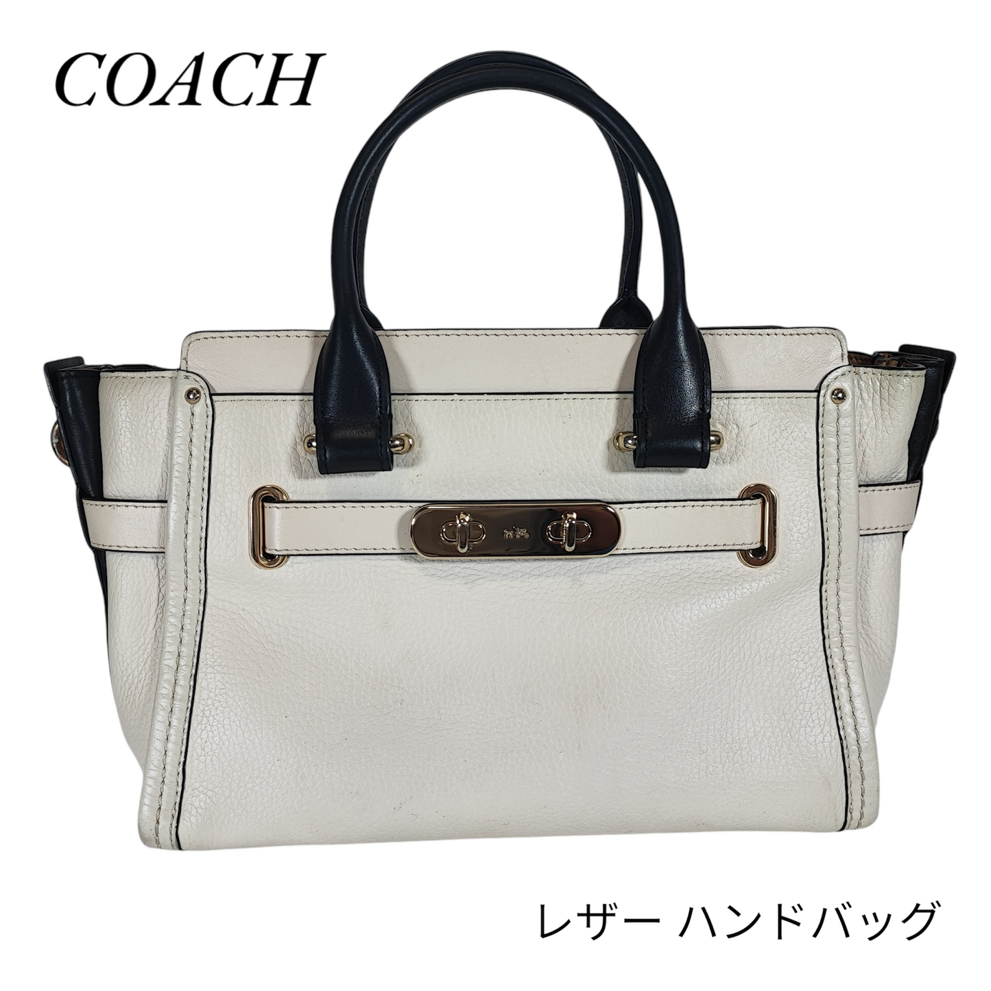 Coach レザー ハンドバッグ